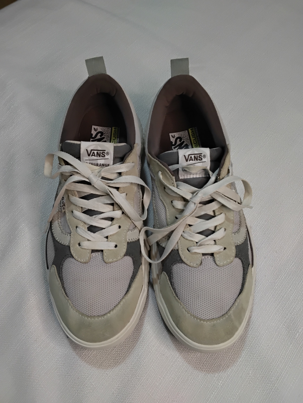 Vans Ultra Range M. February Men’s Low-Top Sneakers in Beige, Gray, Cream Sz10.5